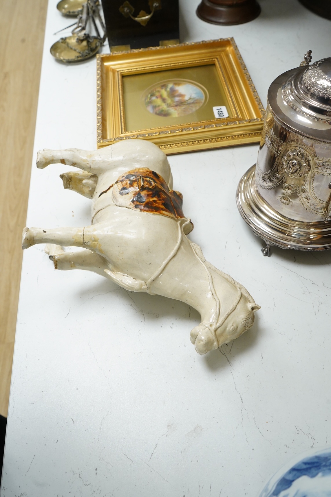 A Chinese Tang style horse, 26cm high